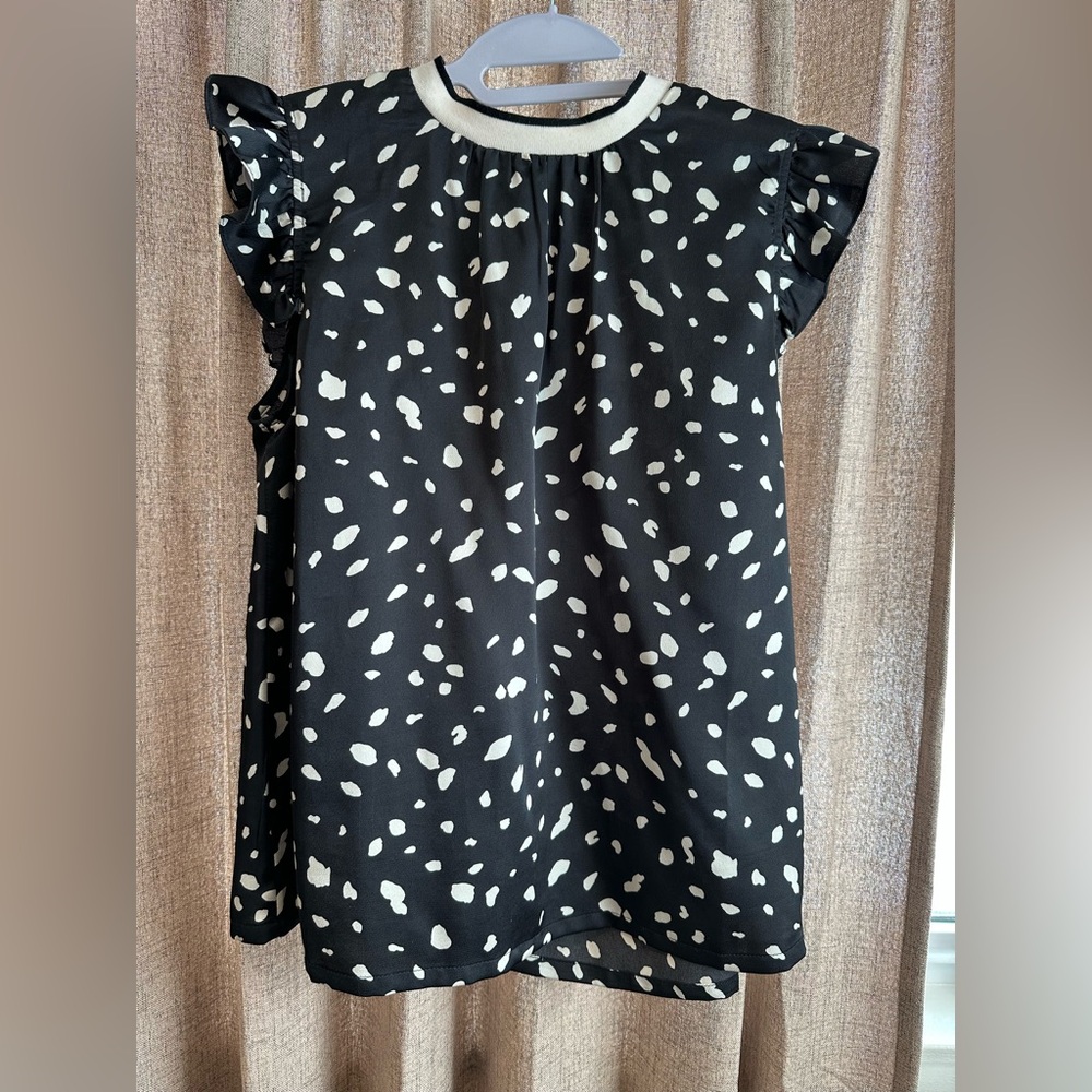 THML Black and White Spotted Blouse